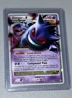 Pokemon Gengar LV.X Platinum Arceus Holo Ultra Rare Card 97/99 2009 - Image 1