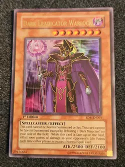 Yu-gi-oh! Dark Eradicator Warlock SD6-EN001 Ultra Rare 1st Edition Holo NM - Image 1