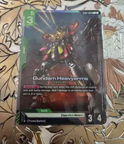 Gundam Card Game Gundam Heavyarms ST02-003 C+ Parallel - Image 1
