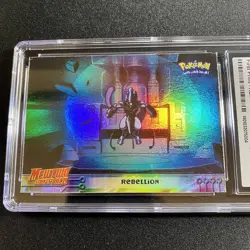 CGC 8 Topps Mewtwo Strikes Back: Rebellion #8 RAINBOW FOIL Pokemon Card NM+ psa - Image 1
