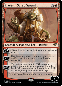Daretti, Scrap Savant Commander Masters NM Planeswalker Rare MAGIC CARD ABUGames - Image 1