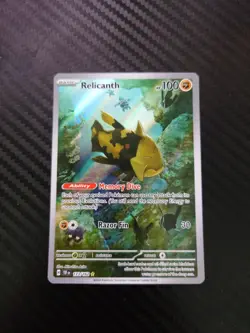 Pokemon TCG Relicanth Temporal Forces Holo Card 173/162 Illustration Rare - Image 1