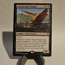 Ancient Brass Dragon - Foil CLB LP MTG - Image 1