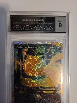 Mtg - Enduring Tenacity *Showcase Fracture Foil* PCG Graded 9 - Image 2