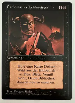 German Demonic Tutor FBB black border MINT gradable out of pack - Image 1