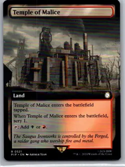 #521 Temple of Malice (Extended Art) Universes Beyond: Fallout Rare - Image 1