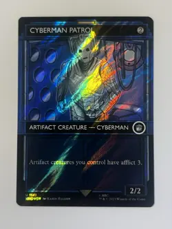 MTG | Cyberman Patrol (Showcase) [Doctor Who] ✨Surge FOIL✨ - Image 1