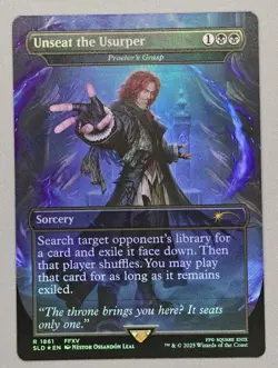MTG x FINAL FANTASY SECRET LAIR - UNSEAT THE USURPER #1861 RAINBOW FOIL - Image 1