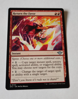 MtG Return the Favor (OTJ-0142) Uncommon English MINT - Image 1