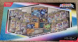 NEW Pokemon Prismatic Evolution Lucario & Tyranitar EX Premium Collection - Image 1