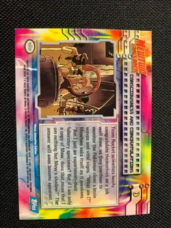 Pokemon Topps Mewtwo Strikes #3 Consciousness and Congratulations RAINBOW FOIL - Image 3