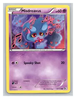 Pokemon TCG Misdreavus 57/113 Legendary Treasures Normal LP - Image 1
