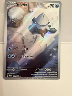 Snover 140/132 Illustration Rare Me01: Mega Evolution Holo IR Pokemon TCG NM - Image 1