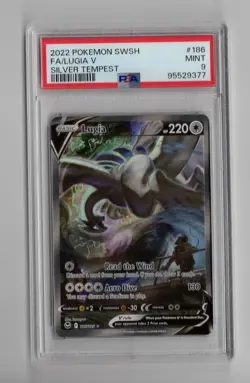 Pokemon 2022 Lugia V 186/195 Alt Art Silver Tempest PSA 9 - Image 1