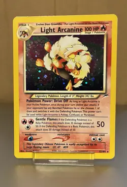 2002 Pokemon Neo Destiny Light Arcane #12/105 Holo - Image 1