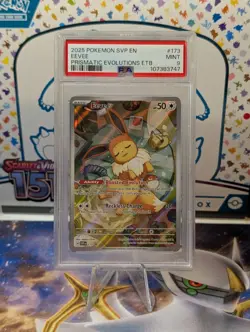 Eevee 173 SVP Black Star Promo - PSA 9 MINT - Pokemon Prismatic Evolutions ETB - Image 1