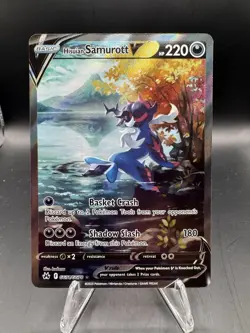 Pokemon Crown Zenith: Hisuian Samurott V GG51/GG70 Ultra Rare Full Art Mint - Image 1