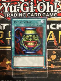 Yu-Gi-Oh! Pot of Greed X1 NM BLACK RARE 1st Edition - Image 1