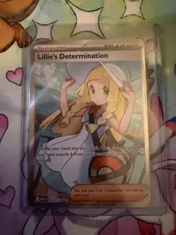 Lillie's Determination 169/132 Pokemon Card Mega Evolution Full Art Trainer - Image 1