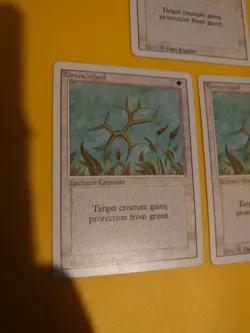 Magic the Gathering Card. Green Ward x3 Revised. Old Vintage as pics - Image 2