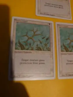 Magic the Gathering Card. Green Ward x3 Revised. Old Vintage as pics - Image 3