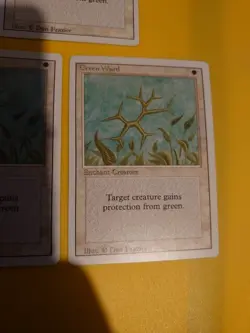 Magic the Gathering Card. Green Ward x3 Revised. Old Vintage as pics - Image 4