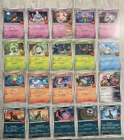 Pokemon TCG - Trick or Trade Halloween 2024 Complete 30 Card Set w10 Cosmos Holo - Image 1