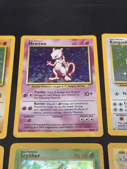 Vintage Holo Rare Pokemon Cards WOTC 1999 Base Set, Fossil, Jungle - Scyther - Image 3