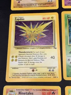 Vintage Holo Rare Pokemon Cards WOTC 1999 Base Set, Fossil, Jungle - Scyther - Image 5