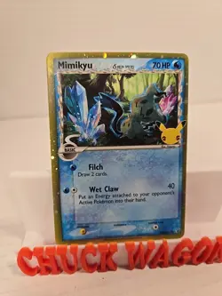 Pokemon Card Mimikyu SWSH136 Delta Species 25th Celebrations Black Star Promo - Image 1