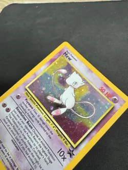 Original WOTC 1999 Shiny/ Holo Mew Pokemon Card Black Star Promo Set 9 - Image 2