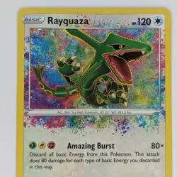Rayquaza Vivid Voltage 138/185 Holo Amazing Rare NM Pokemon TCG Card - Image 2