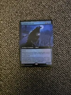 Coveted Falcon - Foil Extended Art MKM NM MTG Murder At Karlov Manor Magic Card - Image 1