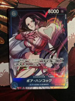 One Piece Card Game Boa Hancock OP07-051 SR Alt Art Parallel Japanese - Image 1