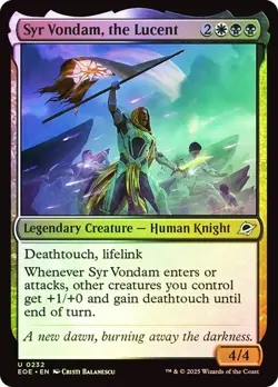 Syr Vondam, the Lucent (0232) - Edge of Eternities - Uncommon (Foil) - Image 1