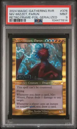 2024 MTG RAVNICA REMASTERED #376 NIV-MIZZET, PARUN 467/500 PSA 9 - Image 1