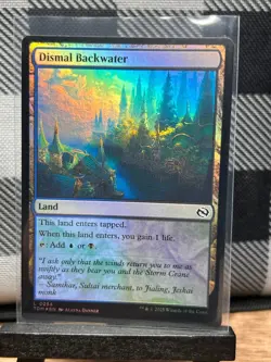 MTG TCG: Dismal Backwater 254, Tarkir: Dragonstorm _ FOIL - Image 1