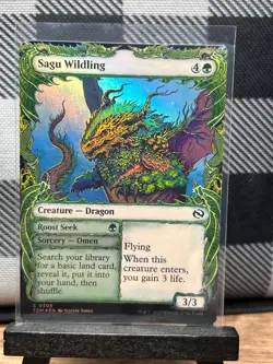 MTG TCG: Sagu Wildling 306, (Showcase) Tarkir: Dragonstorm _ FOIL - Image 1