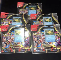 X5 Pokemon TCG Mega Evolution 3 Pack Blister [Psyduck] - Image 1