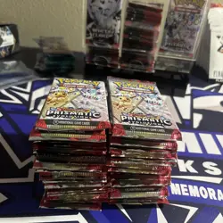 Pokemon TCG: Scarlet & Violet PRISMATIC EVOLUTIONS x50 Sealed Booster Packs LOT - Image 3