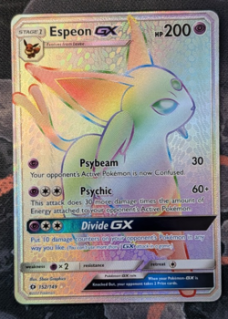 ESPEON GX #152/149 - Secret Rainbow Rare Pokemon Sun and Moon Base Set - Image 1