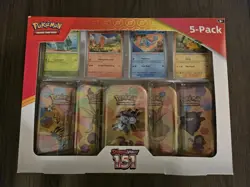 Pokemon TCG Scarlet & Violet 151 Mini Tins 5-Pack Costco Bundle (Sealed) - Image 1