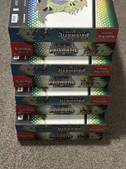 8X Pokemon TCG Prismatic Evolutions Lucario Ex & Tyranitar Ex Premium Collection - Image 2