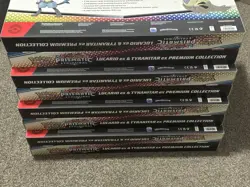 8X Pokemon TCG Prismatic Evolutions Lucario Ex & Tyranitar Ex Premium Collection - Image 3