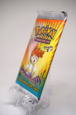 Pokemon TCG Gym Heroes 1st Edition Booster Pack Misty Art WOTC 1999 SEALED - Image 3