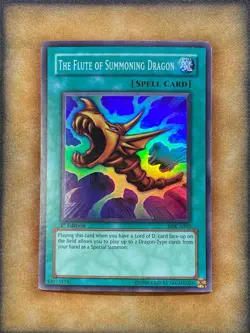 Yugioh The Flute of Summoning Dragon SDK-A042 Super Rare 1st Ed AUSTRAILIAN LP - Image 1