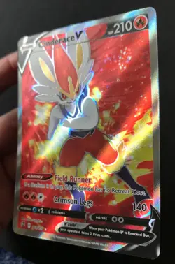 Cinderace V 178/192 Rebel Clash SWSH FULL ART ULTRA RARE Pokemon Card Near Mint - Image 4