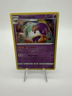 Polteageist SWSH081 Black Star Promo Cosmos Holo Pokemon Card - Image 1