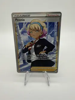 Pokemon TCG English Card Chilling Reign Peonia 196/198 Full Art Trainer - Image 1