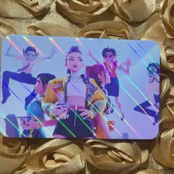 Saja Boys KPop Demon Hunters SLAY Goddess Anime ACG Laser Card Bad Guys - Image 1